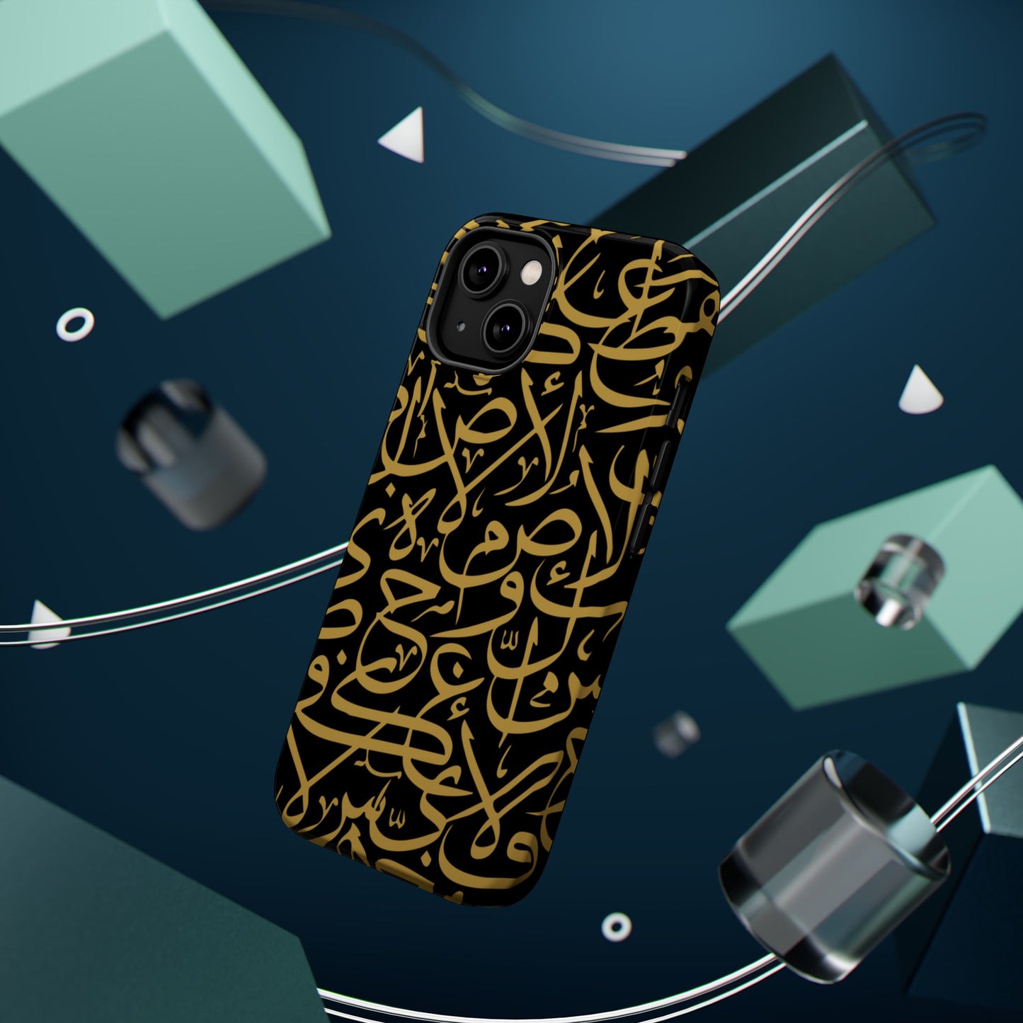 Black and Gold Arabic Letters  Iphone Magnetic Tough Cases