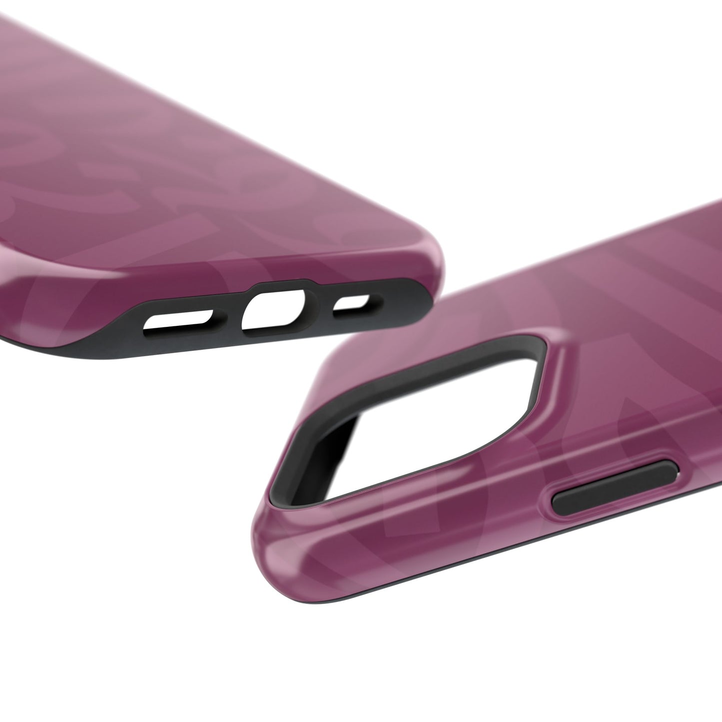 Pink calligraphy Design - Iphone Magnetic Tough Case