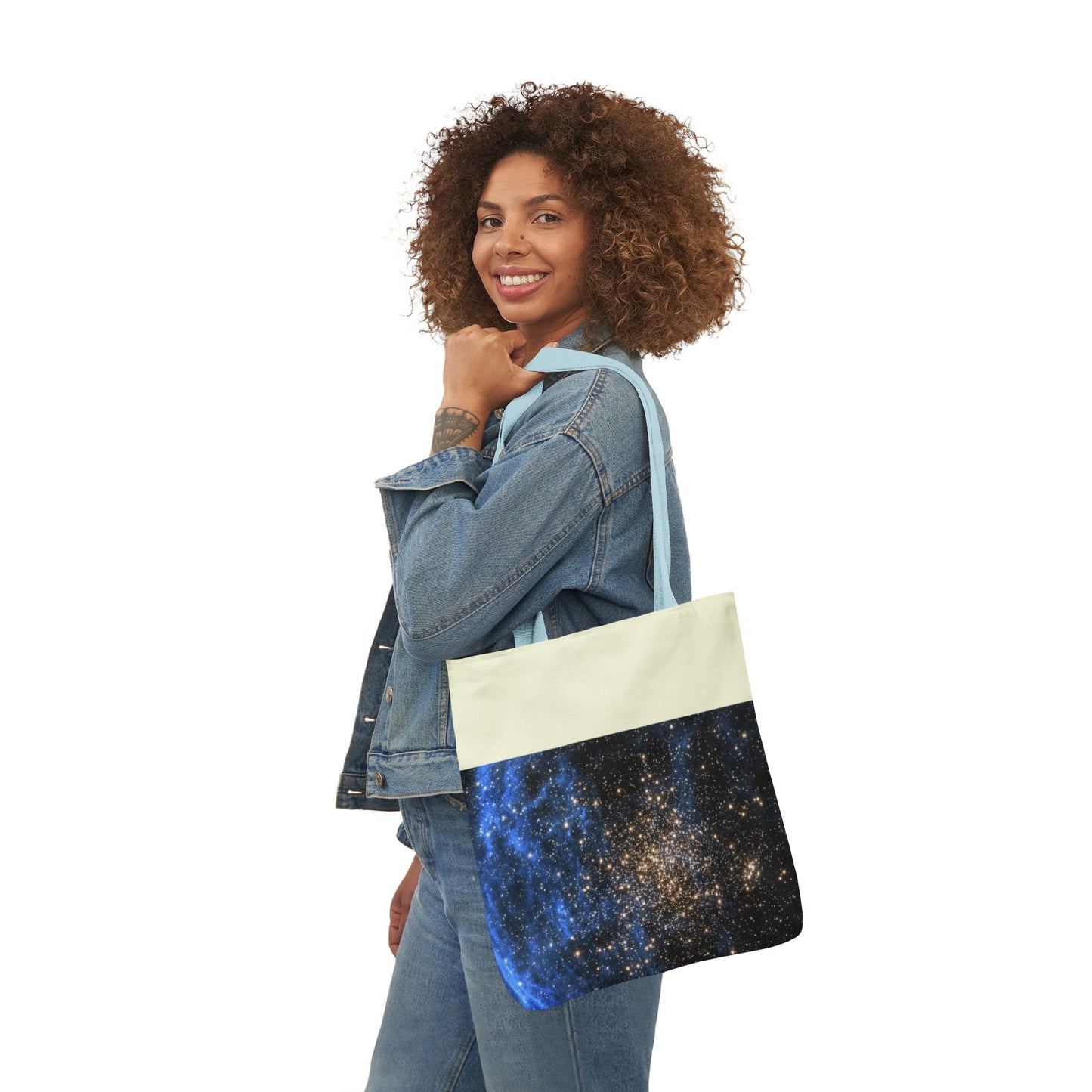 Star Cluster NGC 1850 Tote Bag, 3-Color Straps