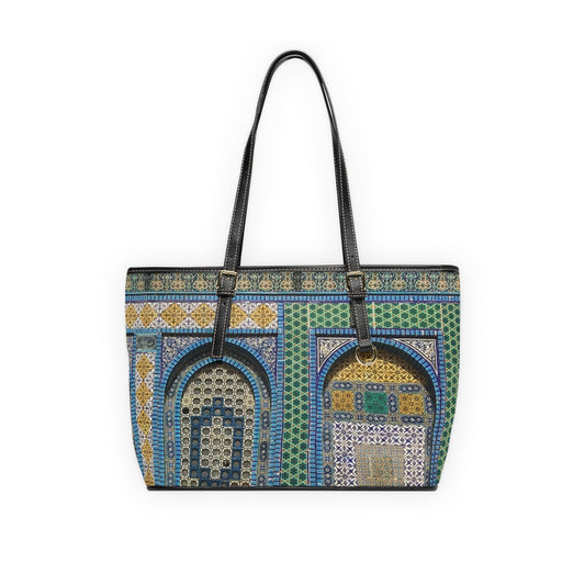 Aqsa Pattern Leather Shoulder Bag