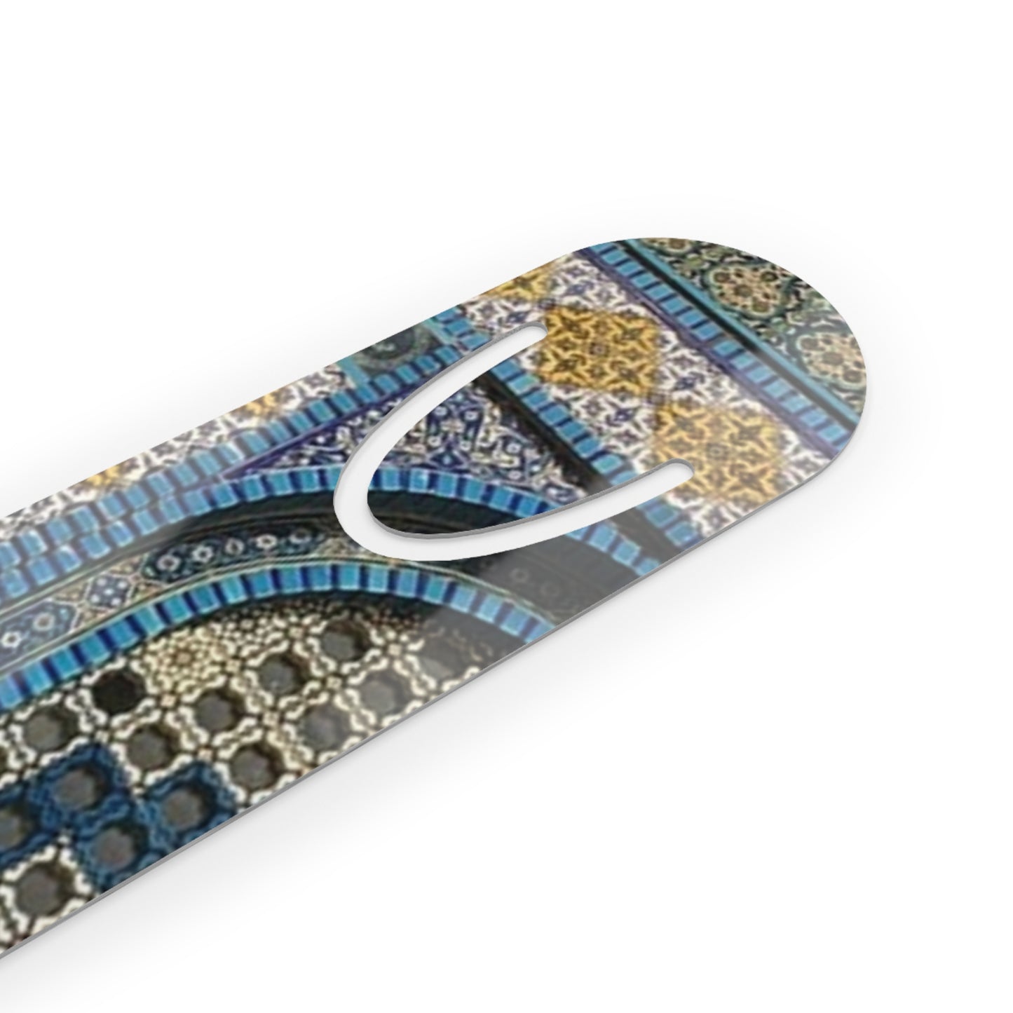 Aqsa Elegant Geometric Pattern Bookmark - Stylish Metal Page Holder