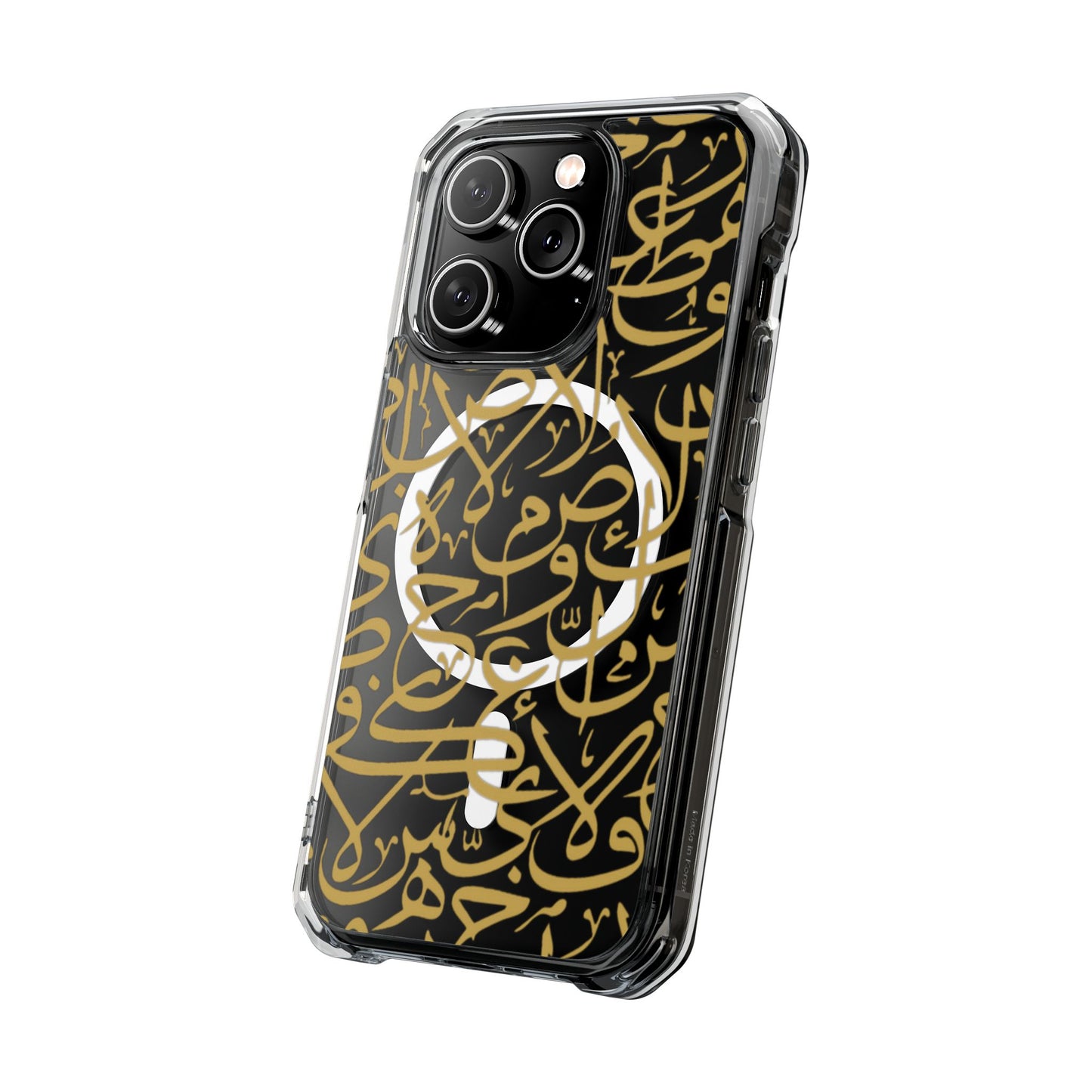 Golden Arabic calligraphy Letters  MagSafe Clear Phone Case