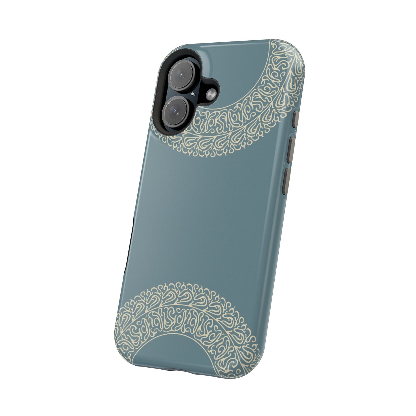 Beige geometric circle  Design - Iphone Magnetic Tough Case