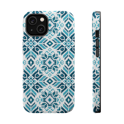 Teal Tatriz  Design - Iphone Magnetic Tough Case