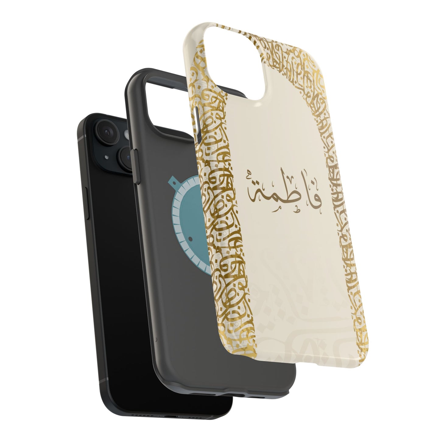 Personalized Arabic Calligraphy - IPhone Magnetic Impact-Resistant Cases - Golden Arabic Letters  Design