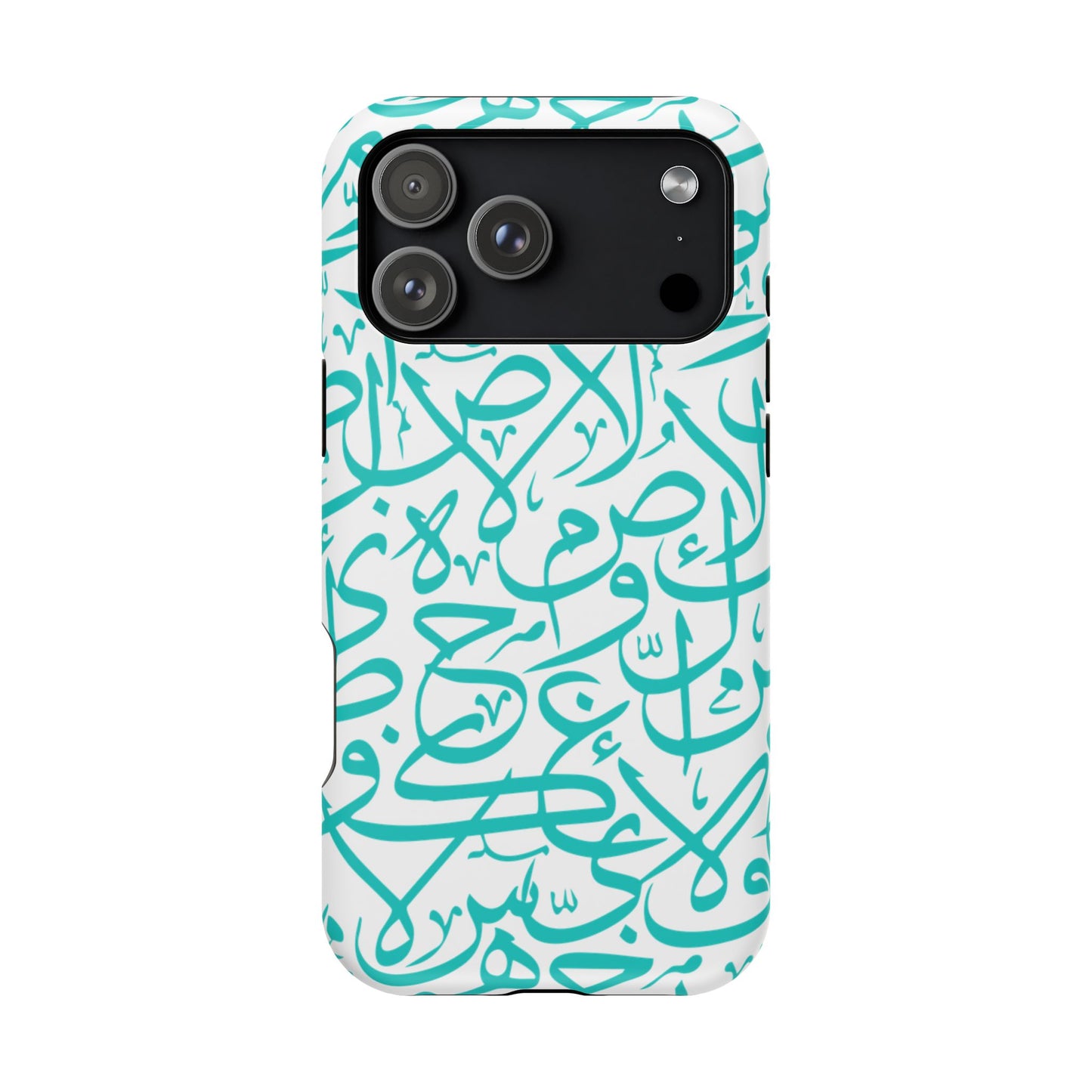 Beige and Blue Arabic Letters  Iphone Magnetic Tough Cases