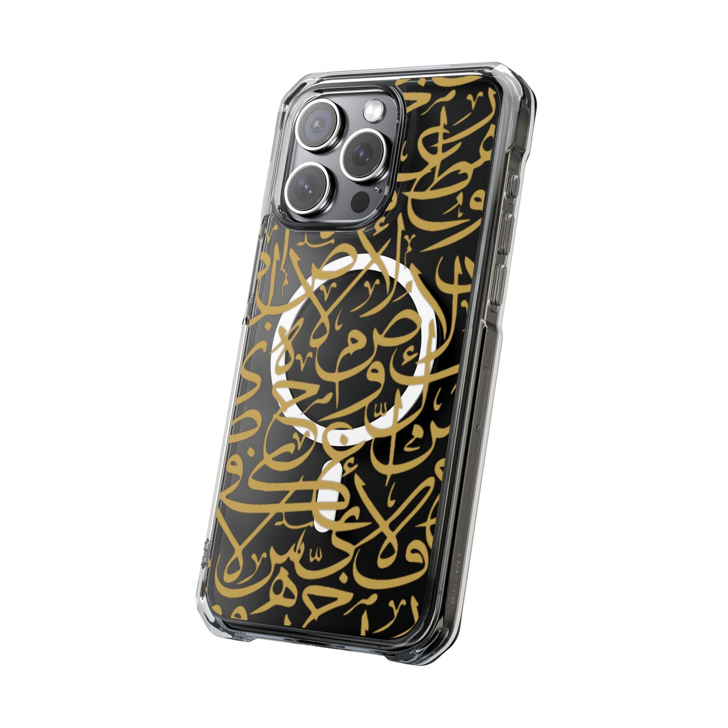 Golden Arabic calligraphy Letters  MagSafe Clear Phone Case