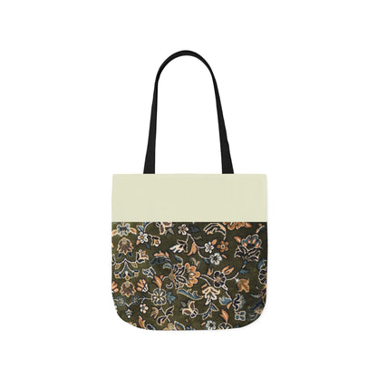 Rawdah Canvas Tote Bag, 3-Color Straps