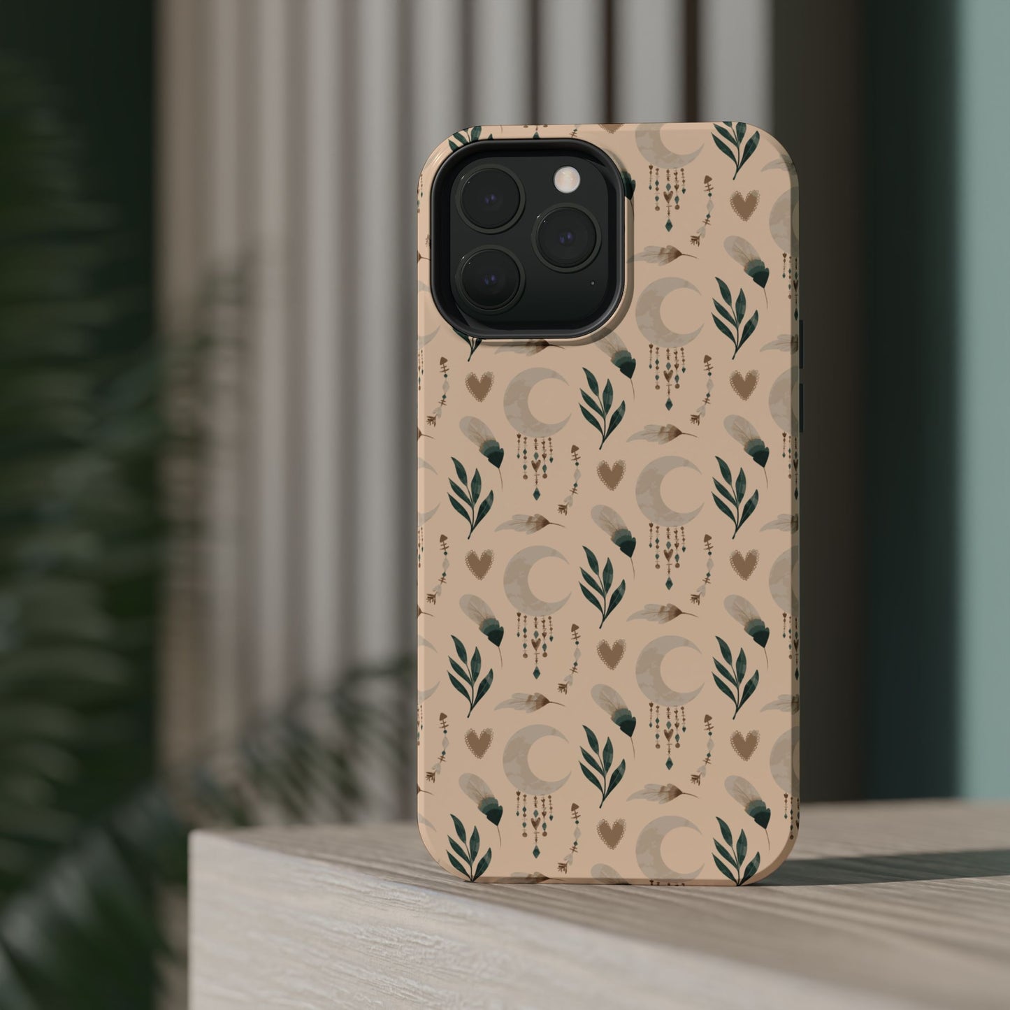Crescent 🌙  and Hearts Design Iphone Magnetic Tough Cases