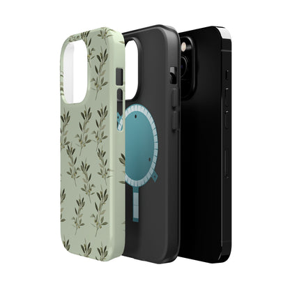 Olive 🫒 branches  - Iphone Magnetic Tough Case