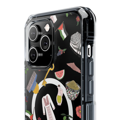 Palestinian Symbols MagSafe Clear Phone Case