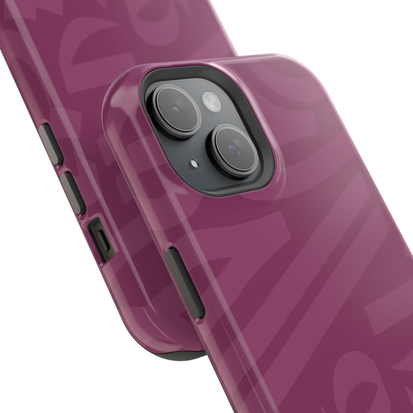 Pink calligraphy Design - Iphone Magnetic Tough Case