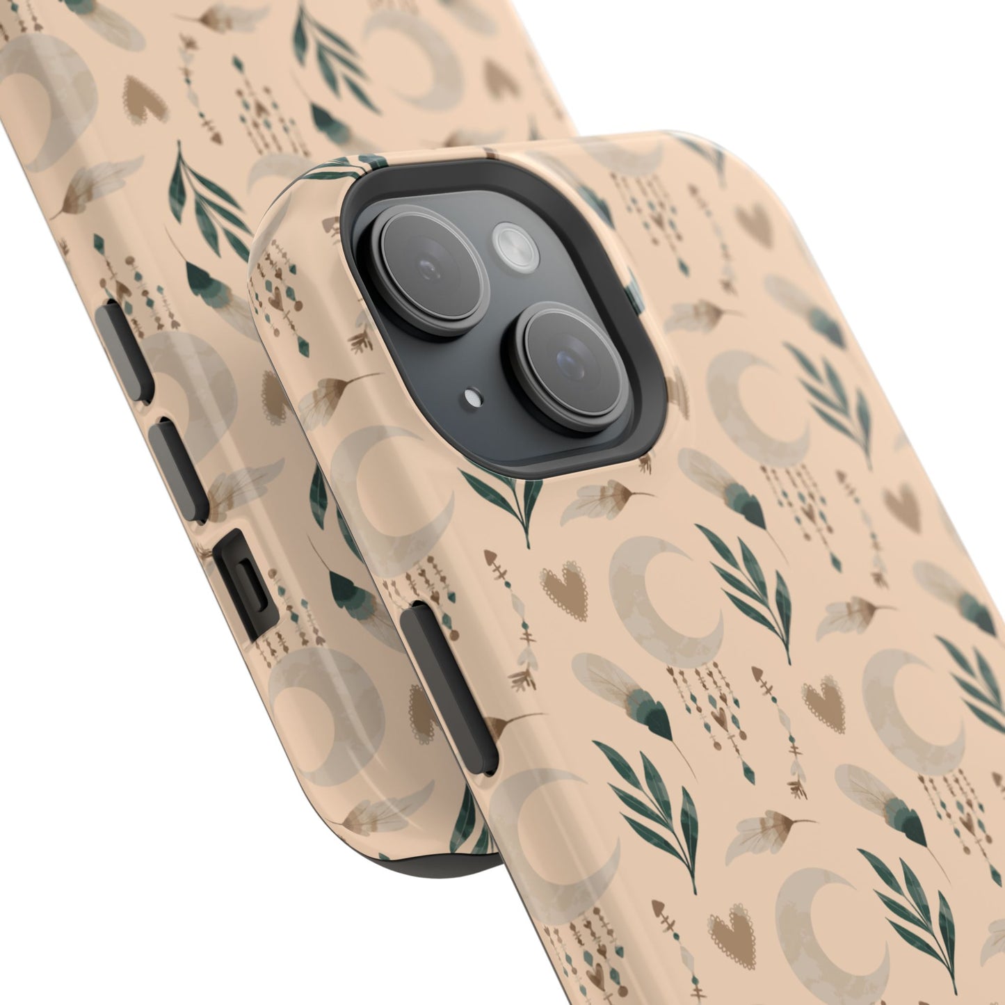 Crescent 🌙  and Hearts Design Iphone Magnetic Tough Cases