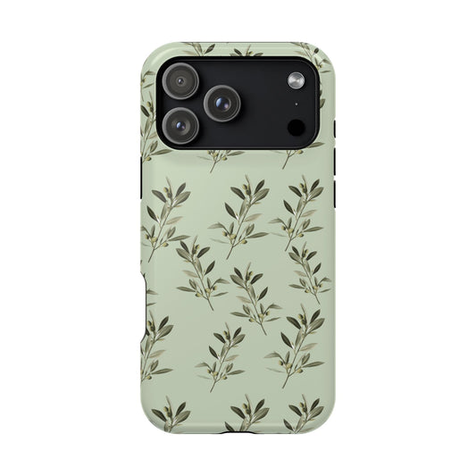 Olive 🫒 branches  - Iphone Magnetic Tough Case