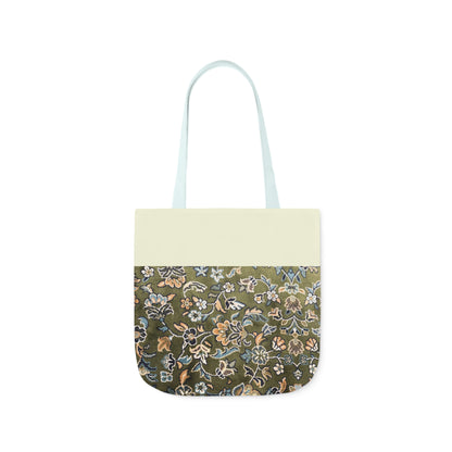 Rawdah Canvas Tote Bag, 3-Color Straps