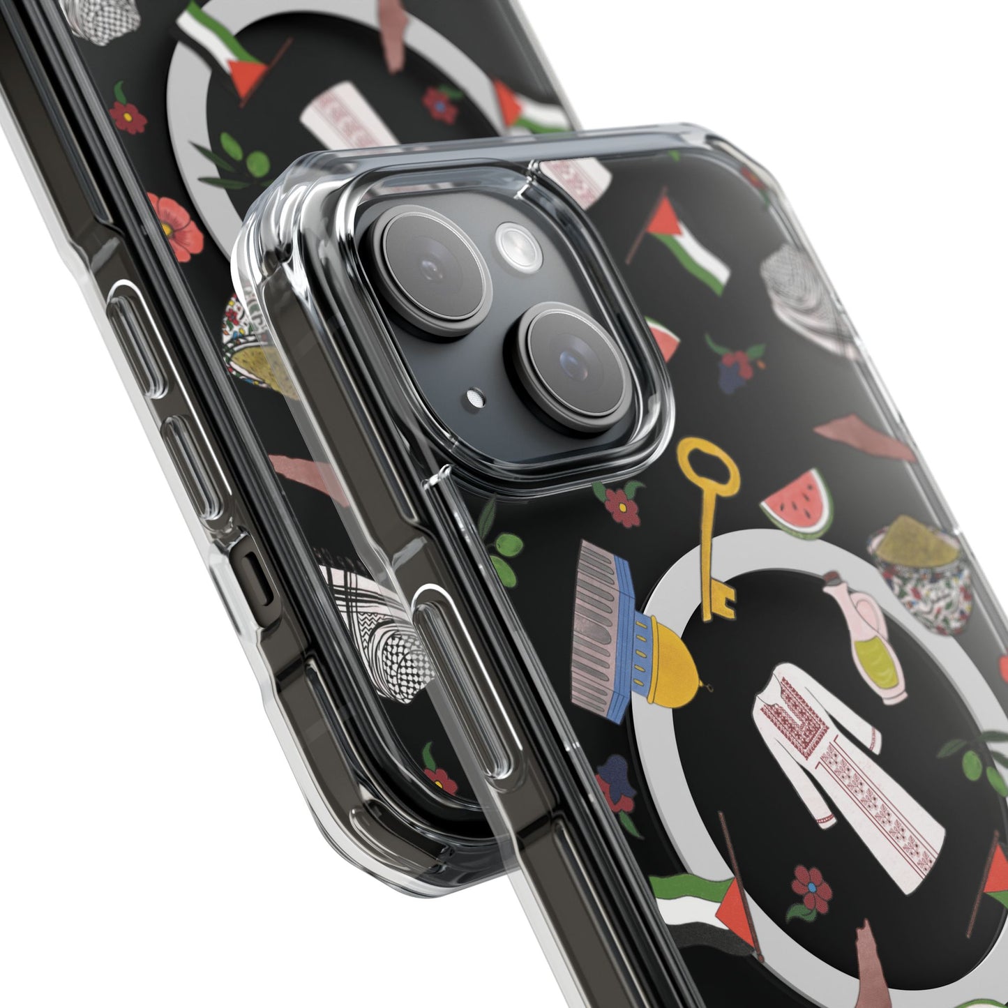 Palestinian Symbols MagSafe Clear Phone Case