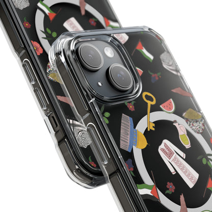 Palestinian Symbols MagSafe Clear Phone Case