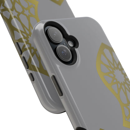 Grey and Gold Sandala Design Iphone Magnetic Tough Cases