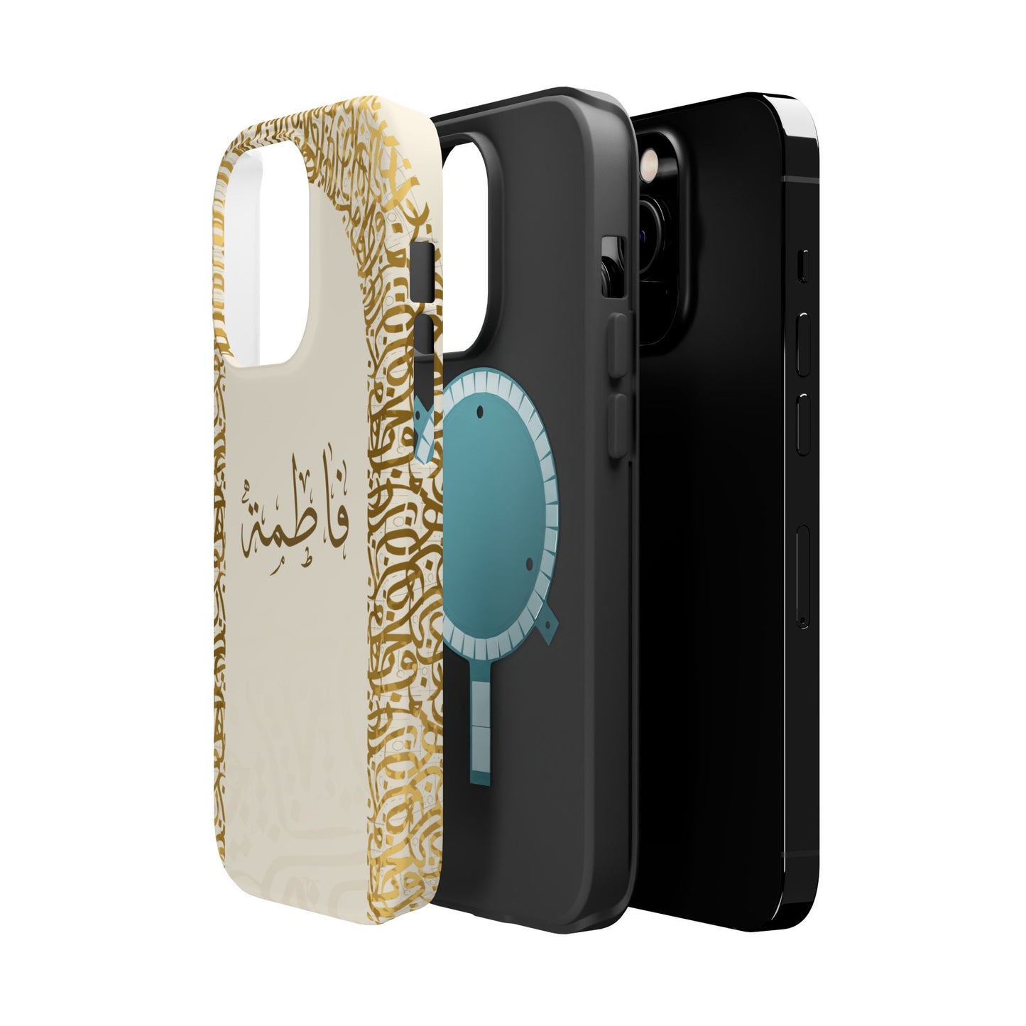 Personalized Arabic Calligraphy - IPhone Magnetic Impact-Resistant Cases - Golden Arabic Letters  Design