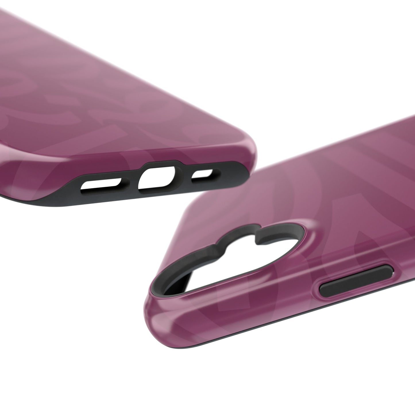 Pink calligraphy Design - Iphone Magnetic Tough Case