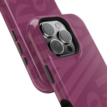 Pink calligraphy Design - Iphone Magnetic Tough Case