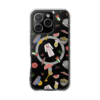 Palestinian Symbols MagSafe Clear Phone Case