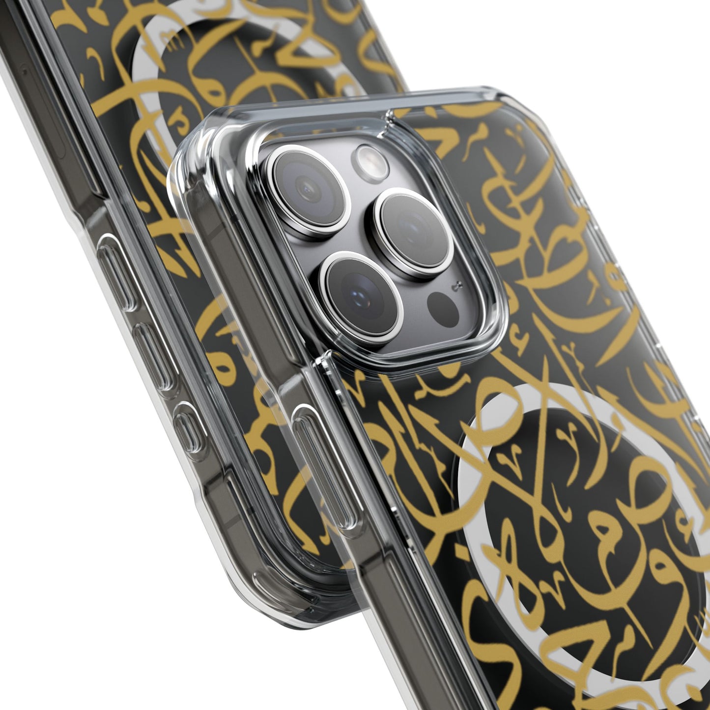 Golden Arabic calligraphy Letters  MagSafe Clear Phone Case