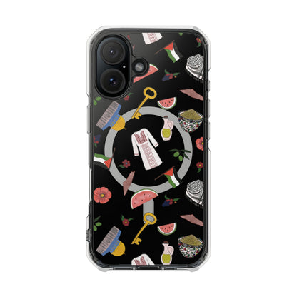 Palestinian Symbols MagSafe Clear Phone Case