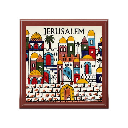 Jerusalem - Artistic Jewelry Box with Floral Design | Perfect Gift for Special Occasions