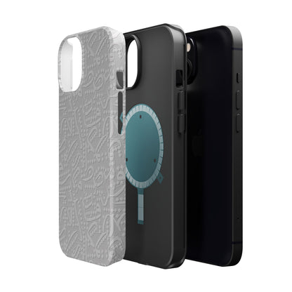 White Arabic calligraphy letters - Iphone Magnetic Tough Case