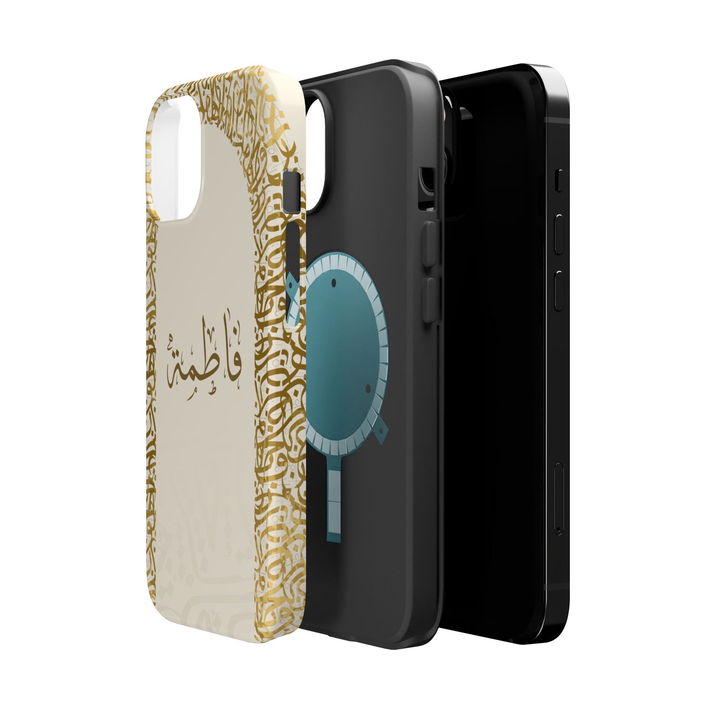 Personalized Arabic Calligraphy - IPhone Magnetic Impact-Resistant Cases - Golden Arabic Letters  Design