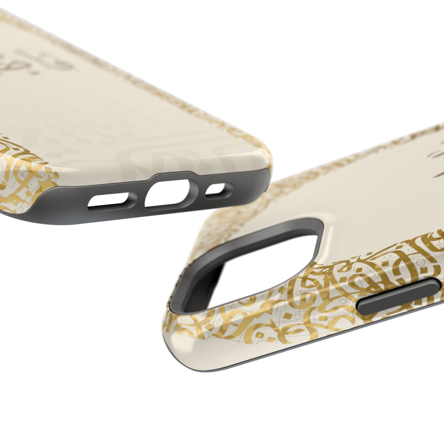 Personalized Arabic Calligraphy - IPhone Magnetic Impact-Resistant Cases - Golden Arabic Letters  Design