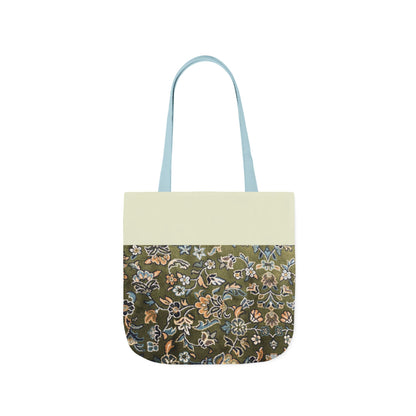 Rawdah Canvas Tote Bag, 3-Color Straps