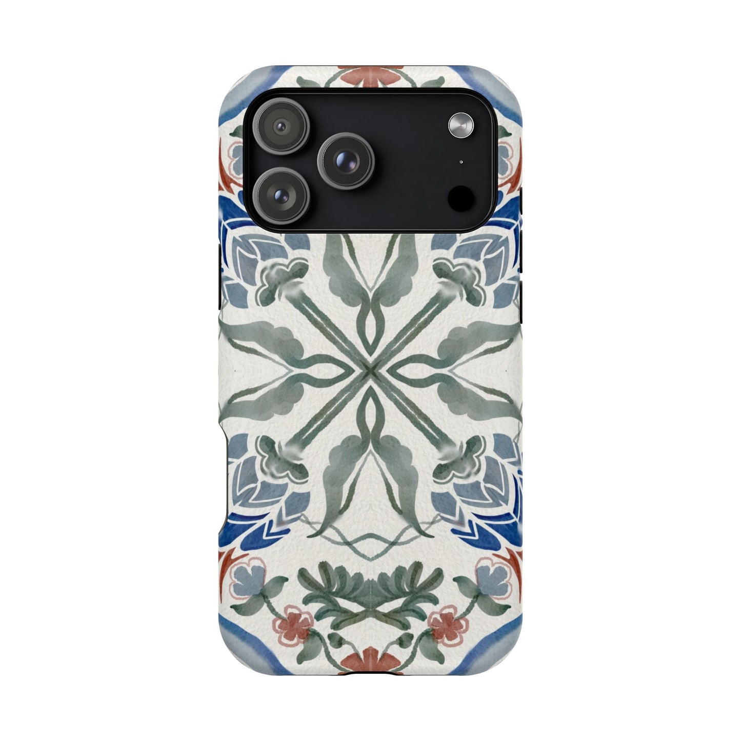 Blue flowers Iphone Magnetic Tough Cases