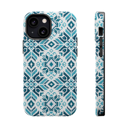 Teal Tatriz  Design - Iphone Magnetic Tough Case