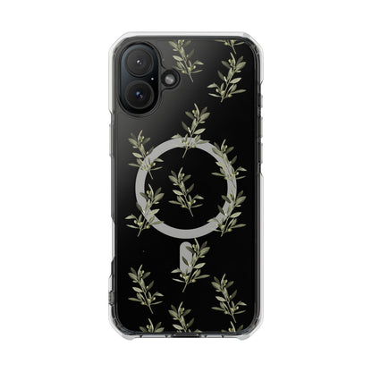 Olive Branch  MagSafe Clear Phone Case