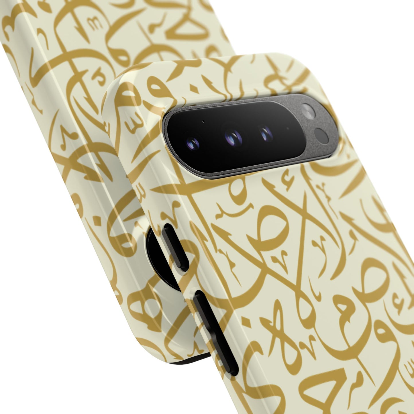 Beige and Gold Arabic Calligraphy Google and Samsung Tough Cases