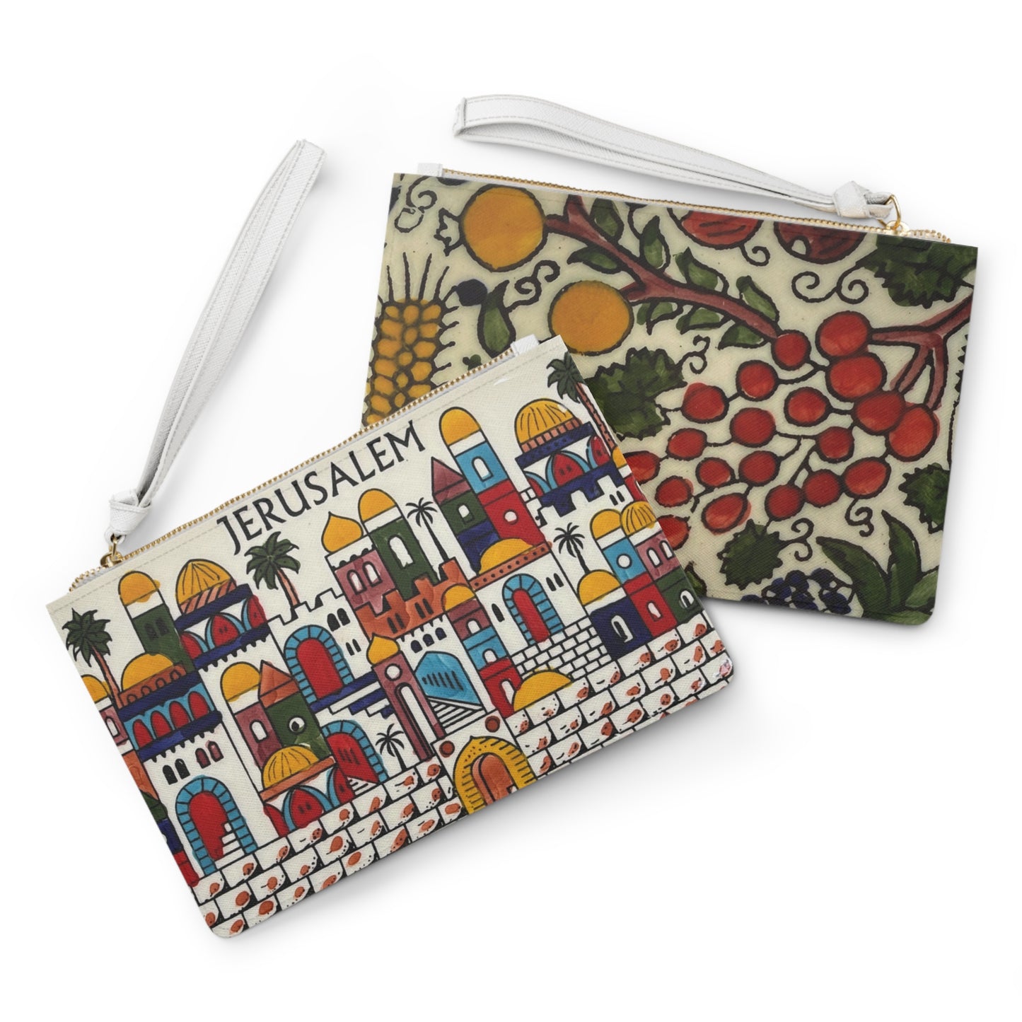 Large* Jerusalem City Themed Clutch Bag, Stylish Purse