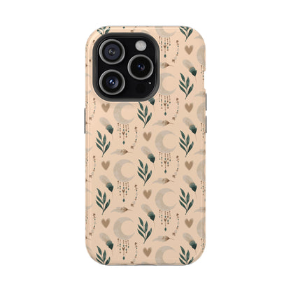 Crescent 🌙  and Hearts Design Iphone Magnetic Tough Cases