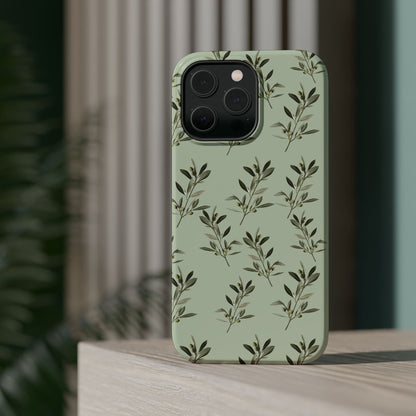 Olive 🫒 branches  - Iphone Magnetic Tough Case