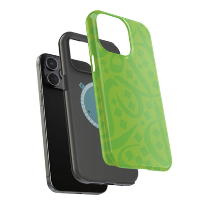 Green calligraphy Design - Iphone Magnetic Tough Case