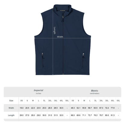 Men's Soft Shell Vest — Neon Green Sandala Logo Embroidered