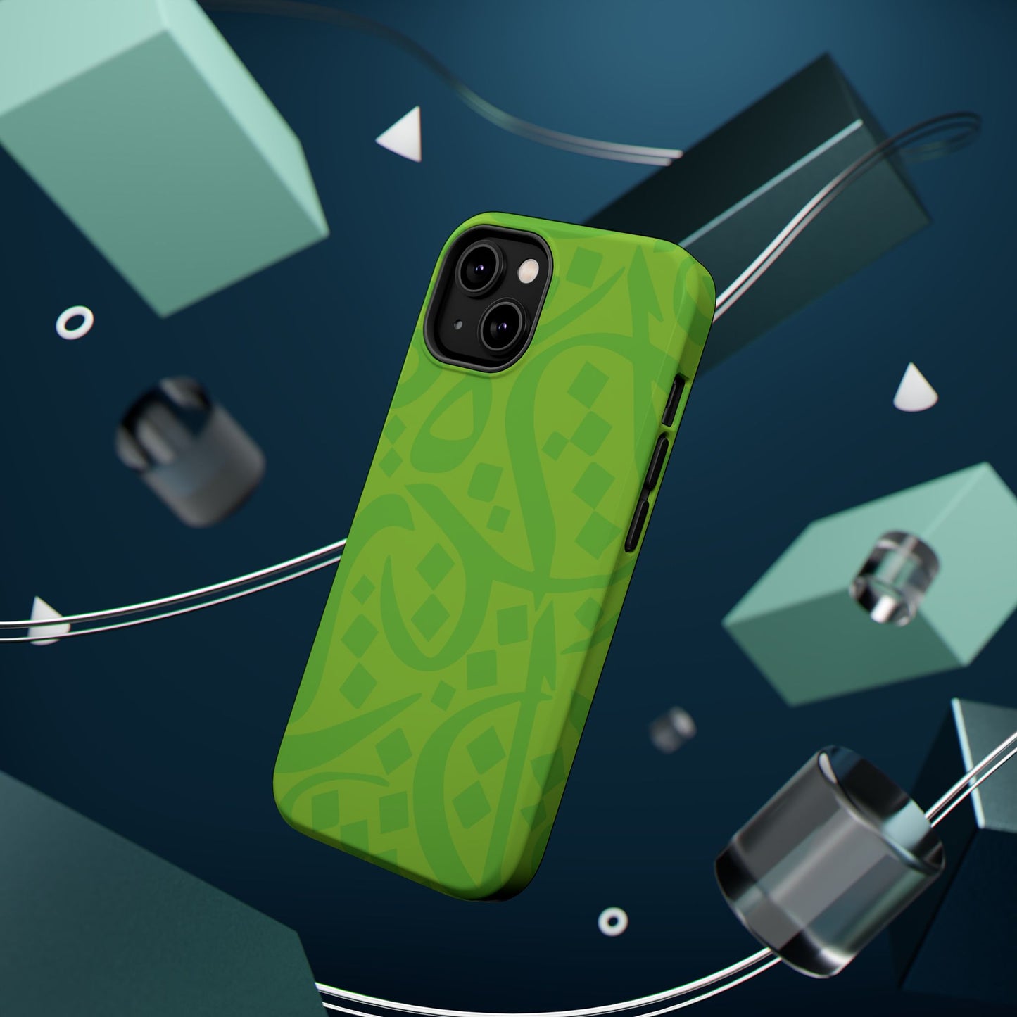 Green calligraphy Design - Iphone Magnetic Tough Case