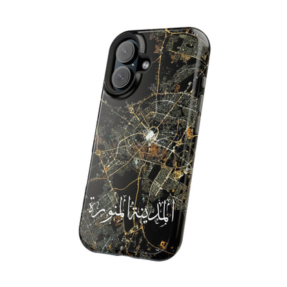 Al Madina Munawarah from Space - City of Lights- Iphone Magnetic Tough Cases