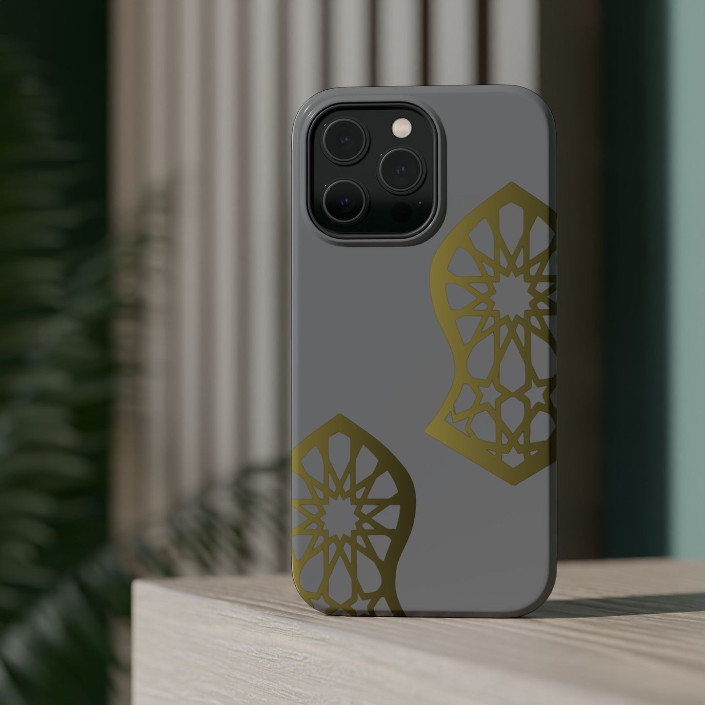 Grey and Gold Sandala Design Iphone Magnetic Tough Cases
