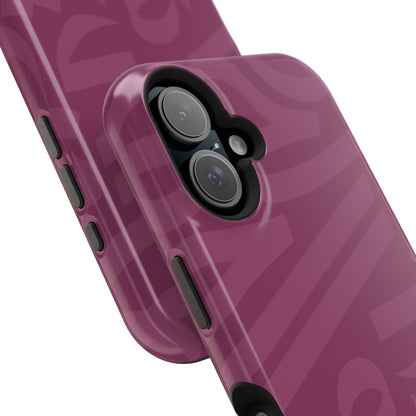Pink calligraphy Design - Iphone Magnetic Tough Case