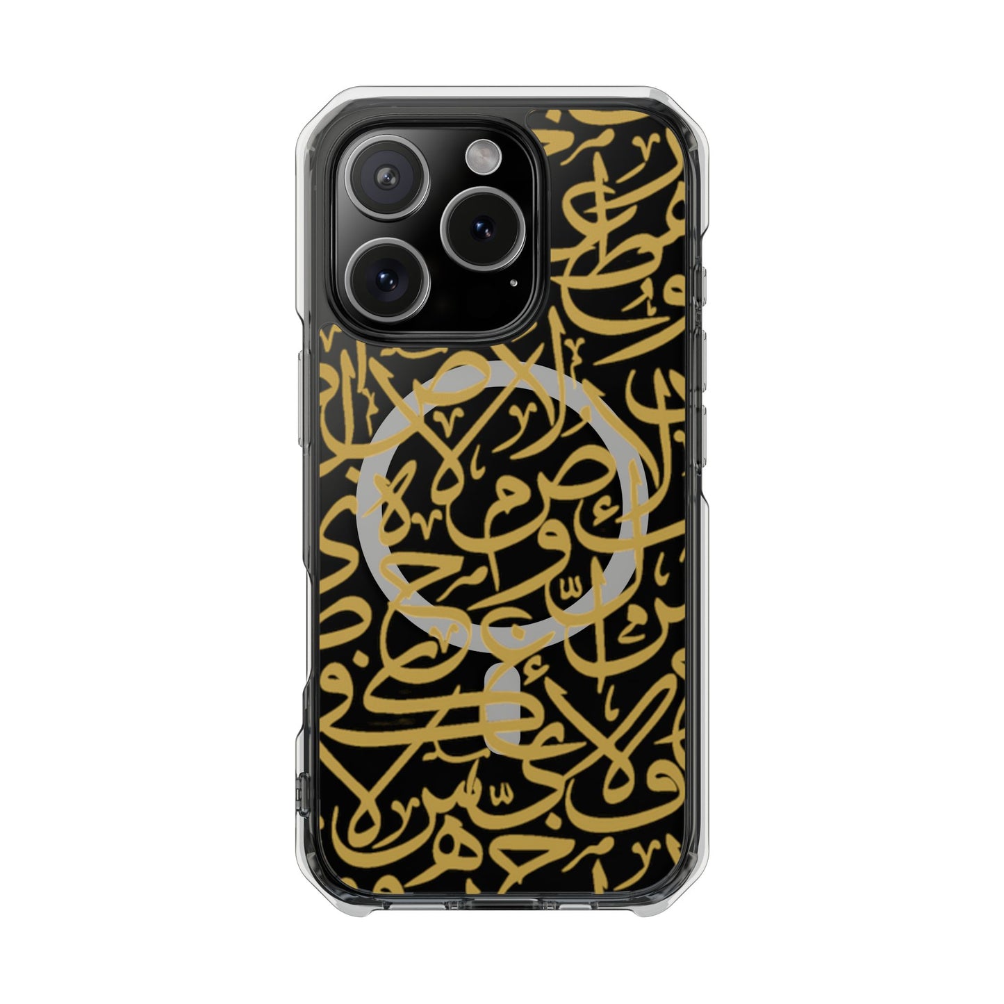 Golden Arabic calligraphy Letters  MagSafe Clear Phone Case