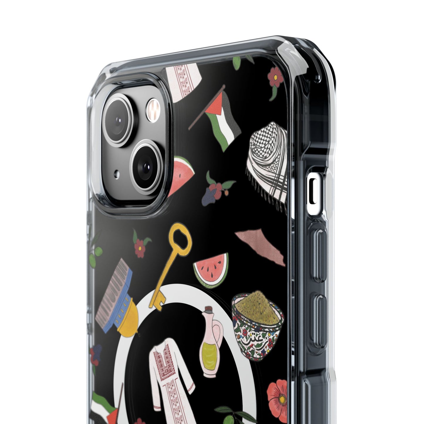 Palestinian Symbols MagSafe Clear Phone Case