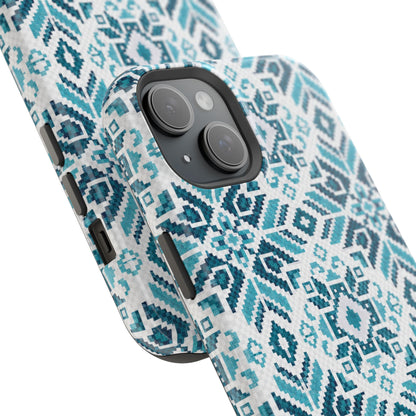 Teal Tatriz  Design - Iphone Magnetic Tough Case
