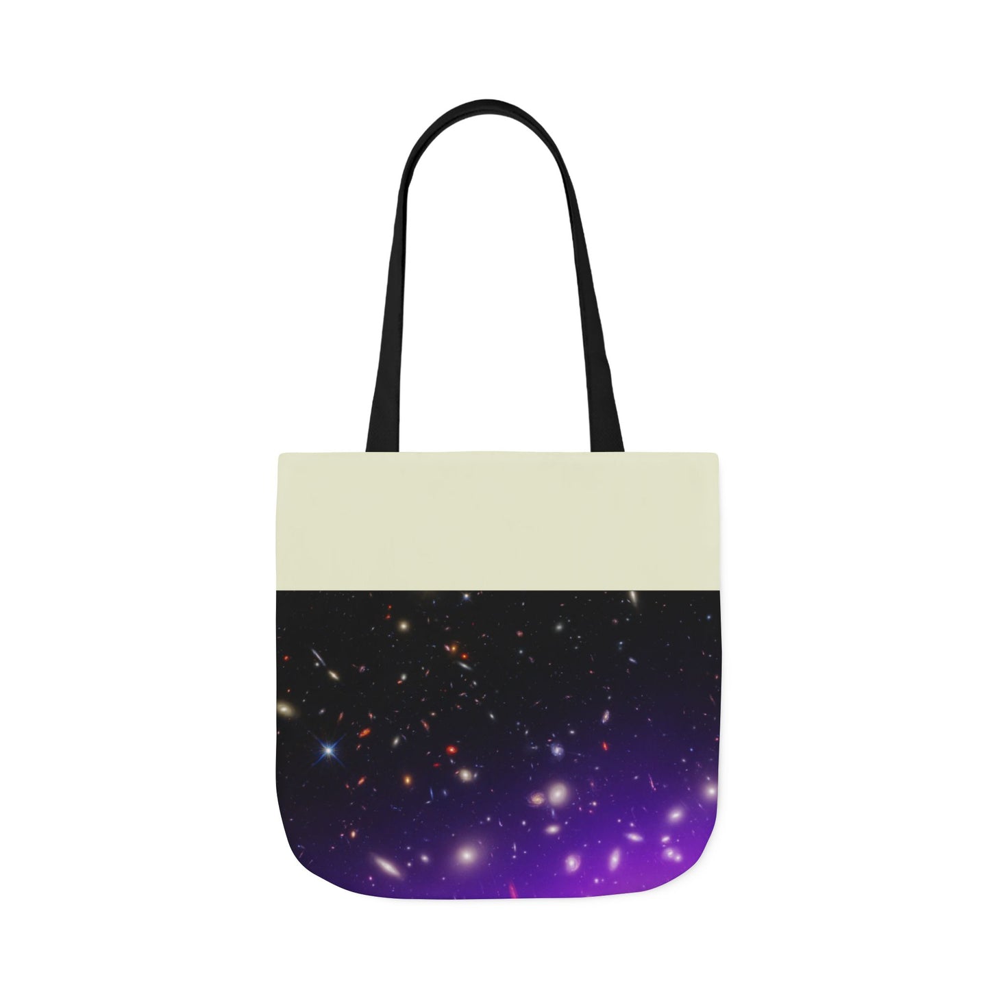 Galaxy Cluster Canvas Tote Bag, 2-Color Straps